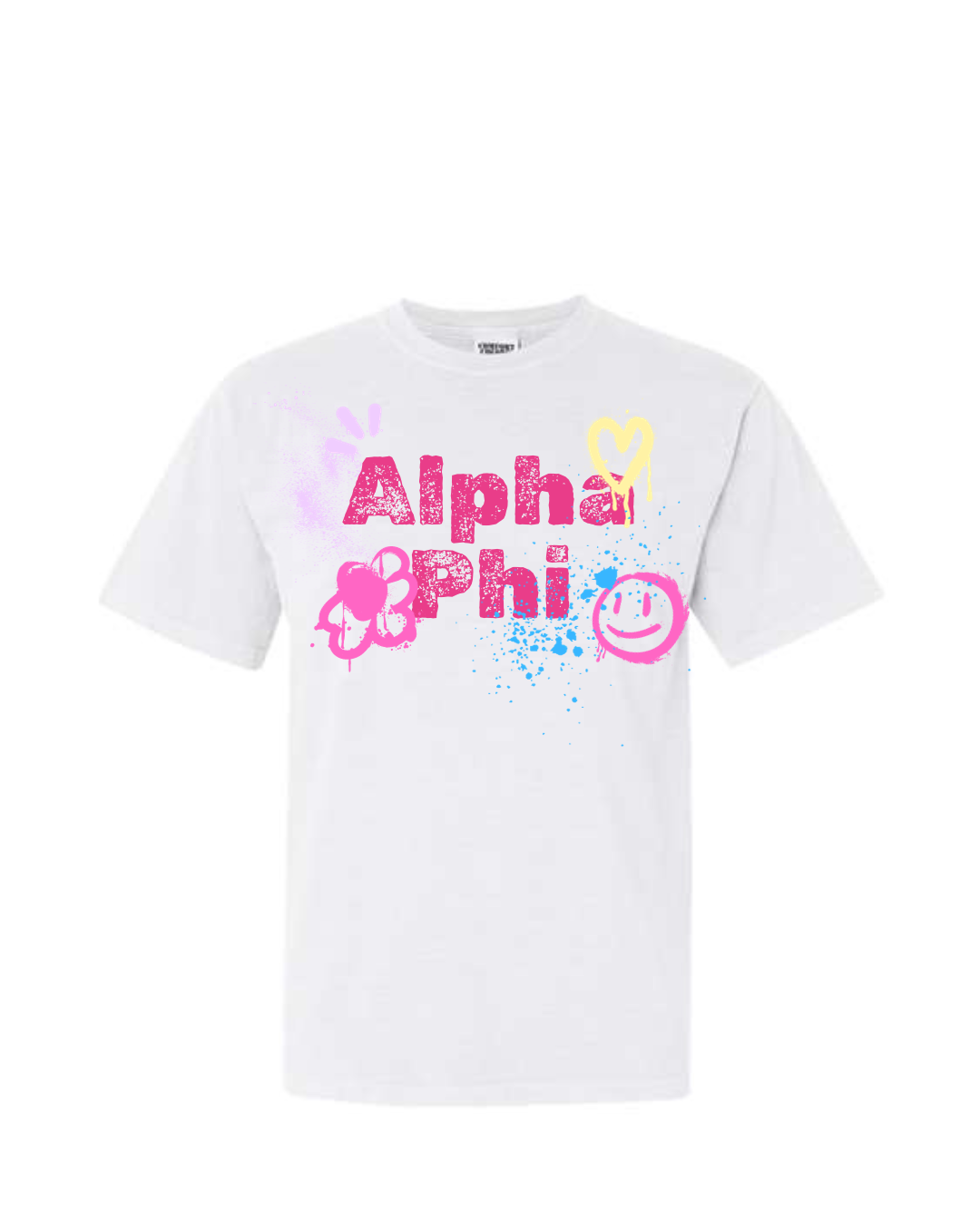 Alpha Phi Airbrush Tee