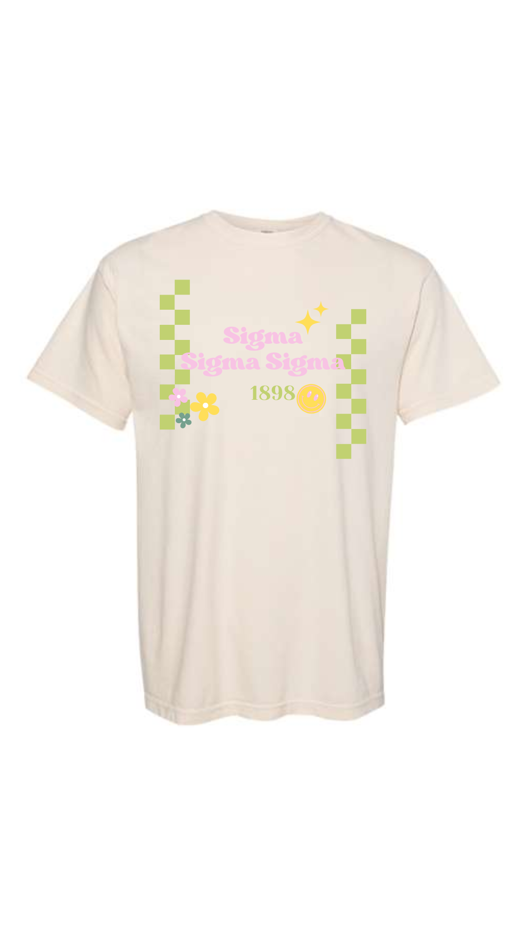 Tri Sigma Checkered T-shirt