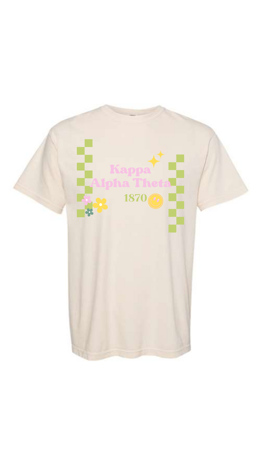 Kappa Alpha Theta Checkered T-shirt