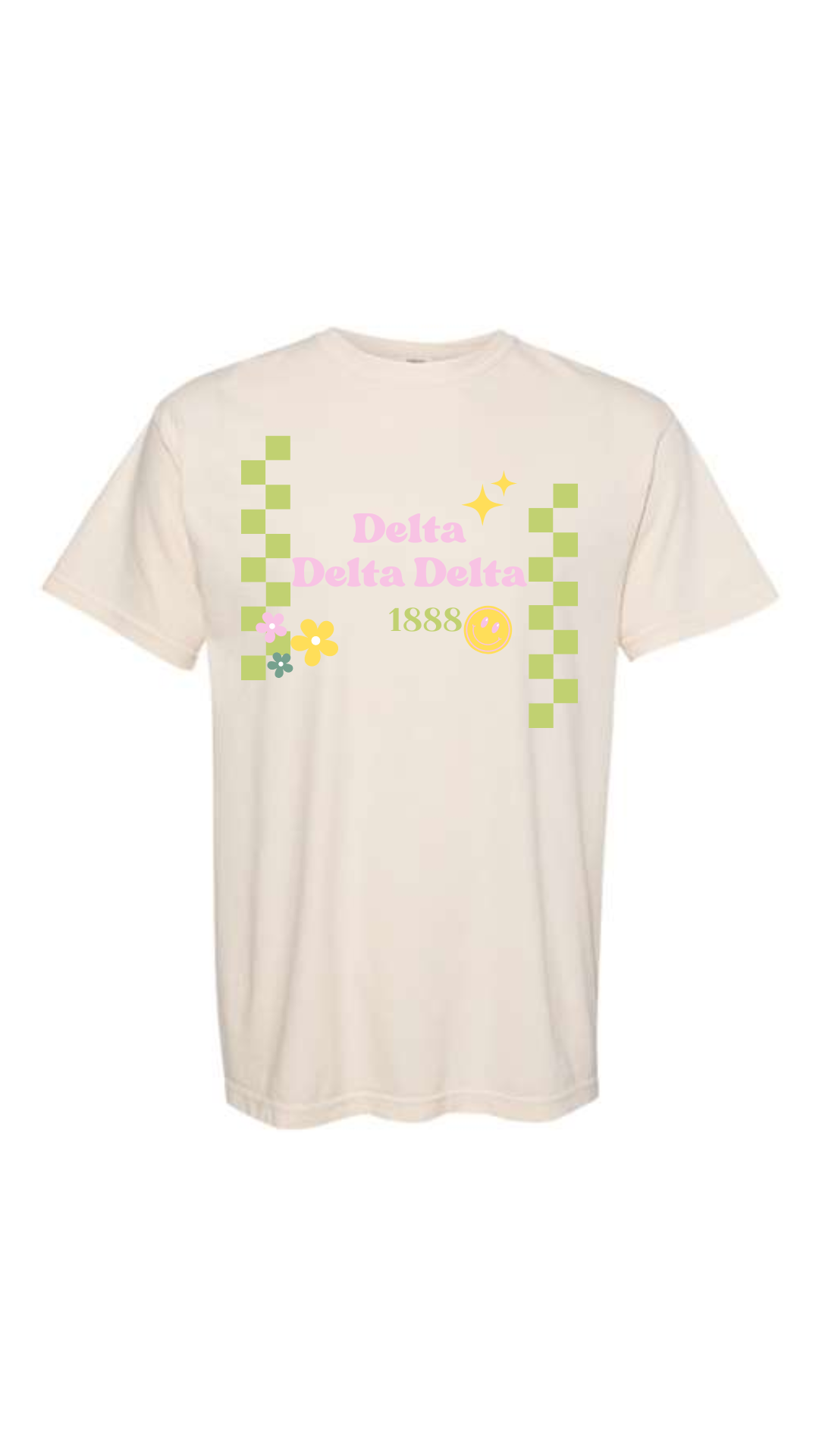 Tri Delta Checkered T-shirt