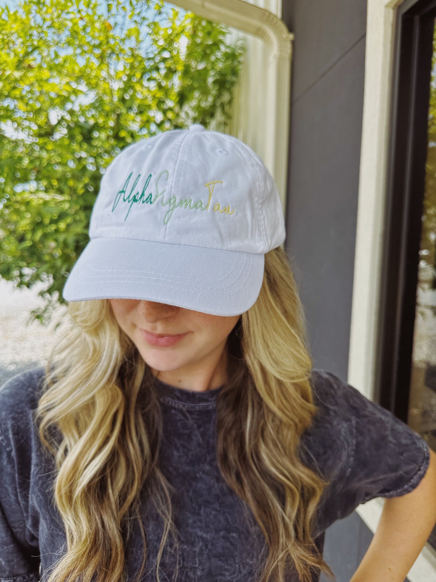 Sorority Ombre Script Hats