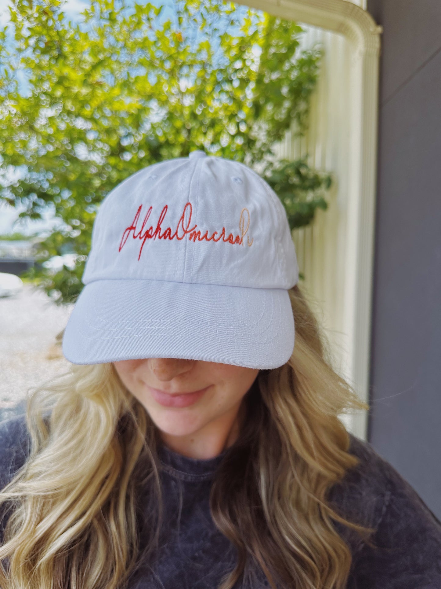 Sorority Ombre Script Hats