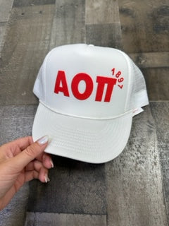 Sorority Puff Print Trucker Hat