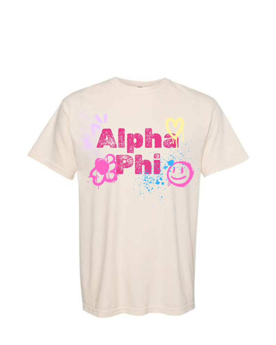 Alpha Phi Airbrush Tee