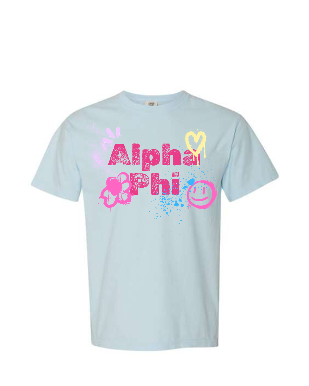 Alpha Phi Airbrush Tee