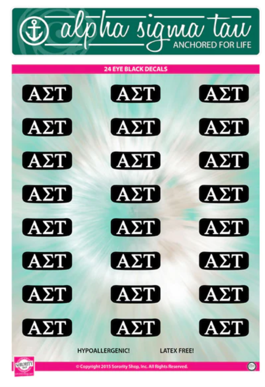 Sorority Eye Black Stickers