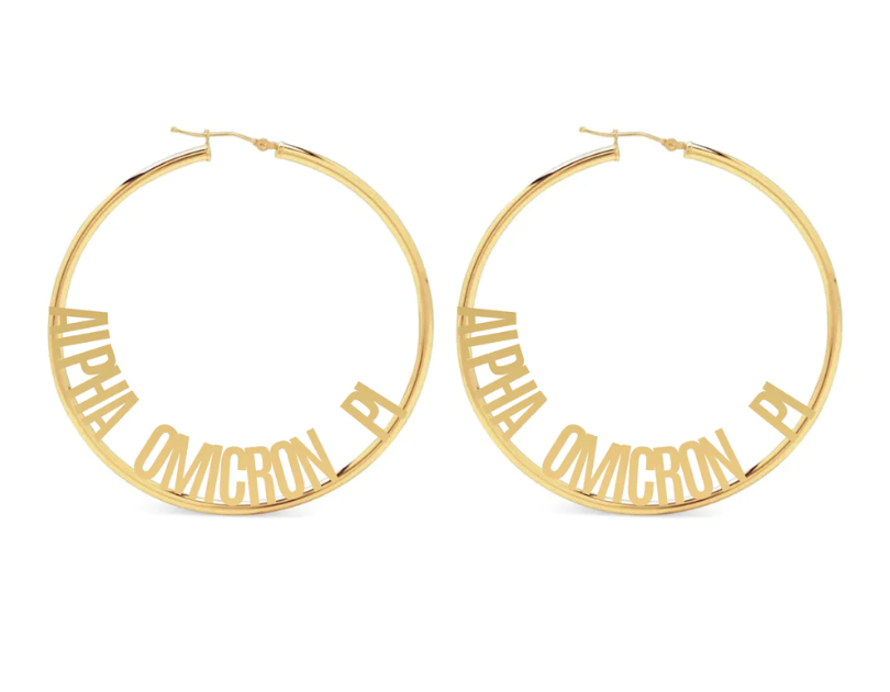 Sorority Hoop Earrings