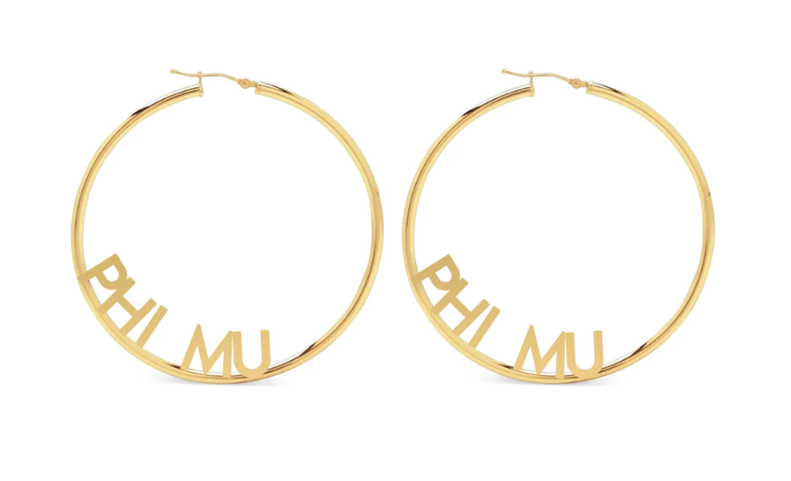 Sorority Hoop Earrings