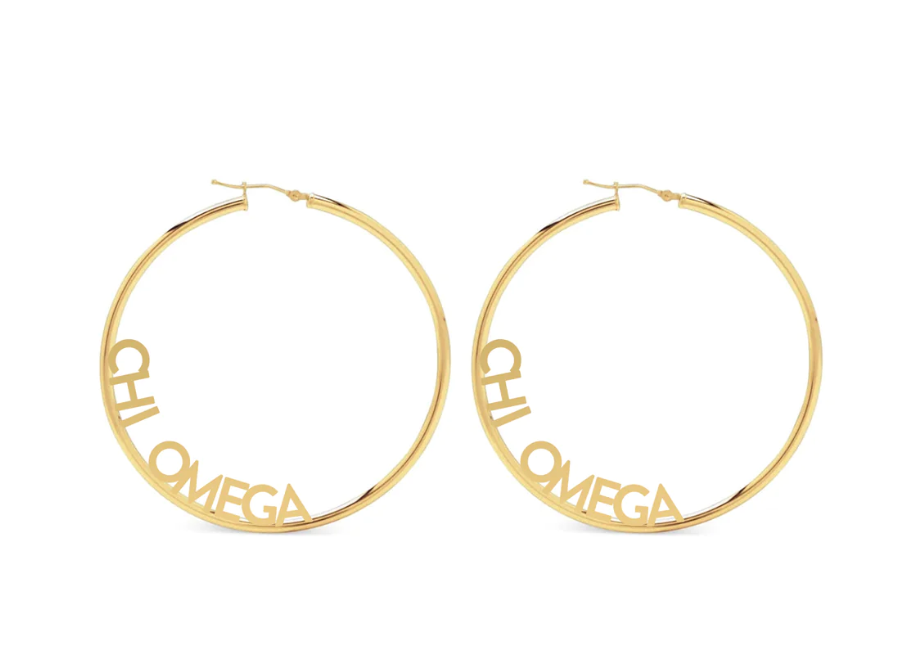 Sorority Hoop Earrings