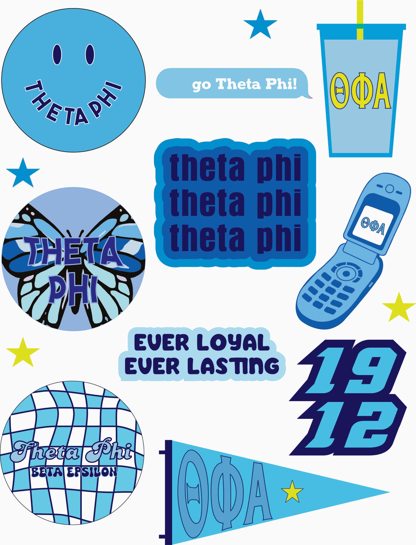 Sorority Sticker Pages