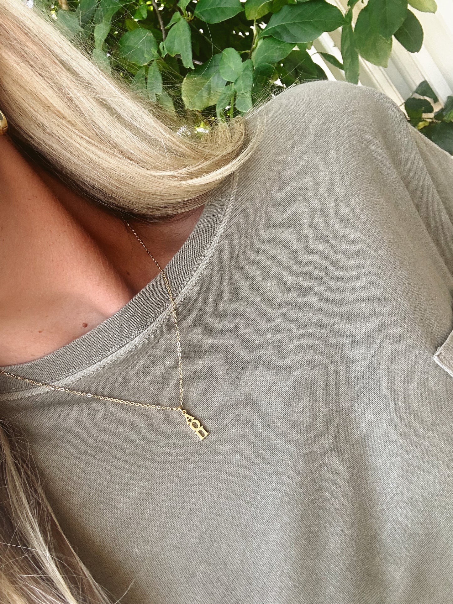 Alpha O Lavalier Necklace