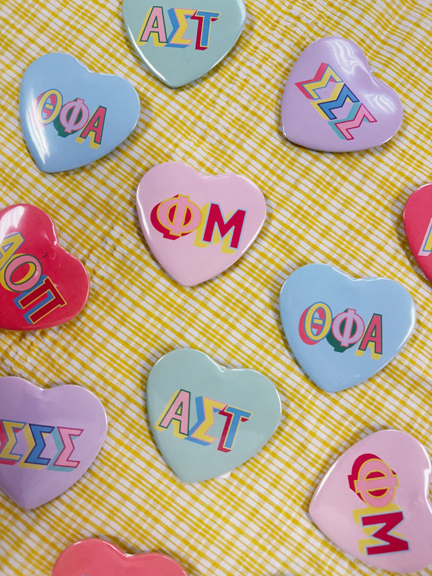 NEW Sorority Heart Pins