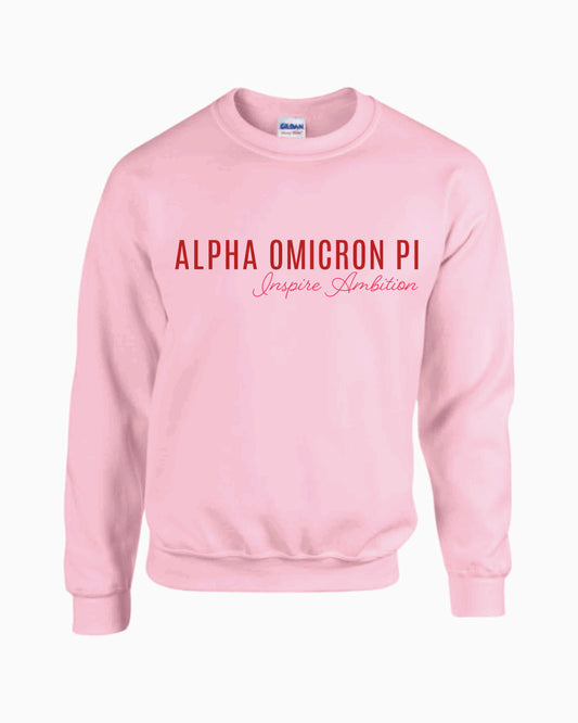 Alpha Omicron Pi Logo Crewneck