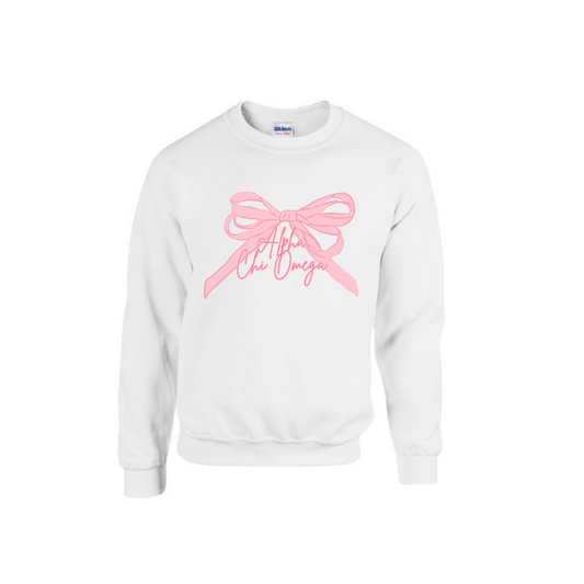 Alpha Chi Omega Bow Crewneck