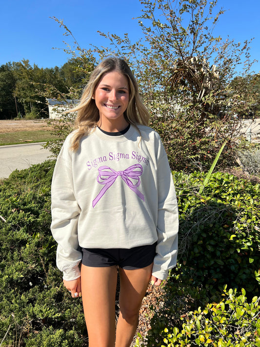 Sorority Bow Sweatshirt