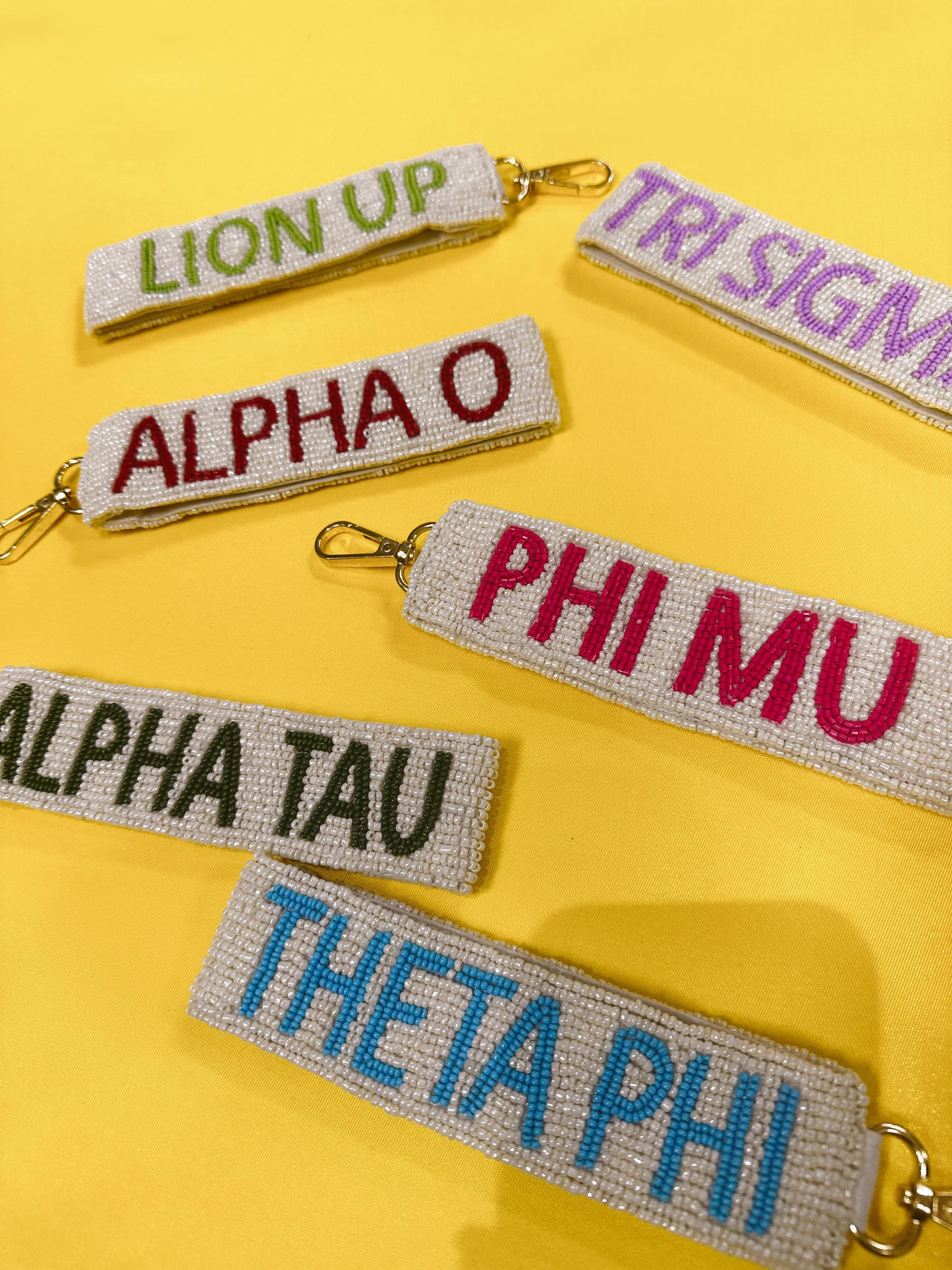 NEW Sorority Beaded Keychains