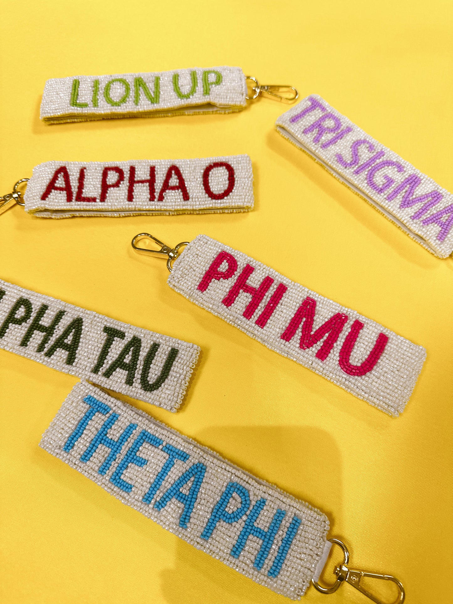 NEW Sorority Beaded Keychains