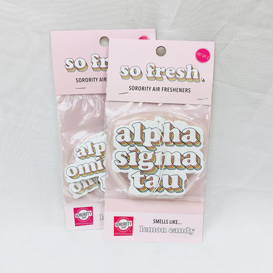 Retro Rainbow Sorority Air Fresheners